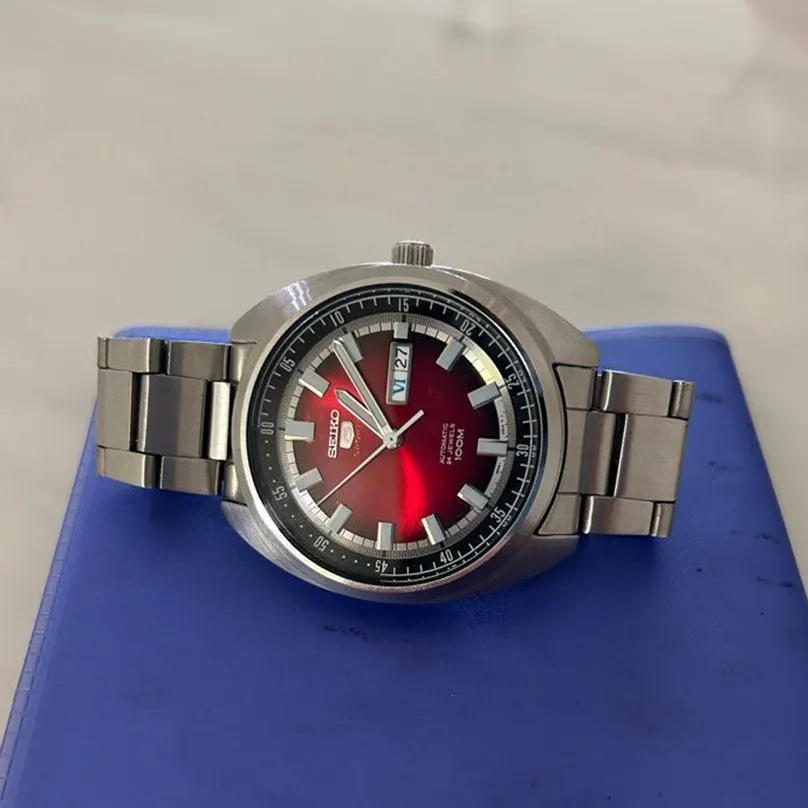 Seiko 5 Sports Turtle Automatic Red Dial Men’s Watch | SRPB17k1